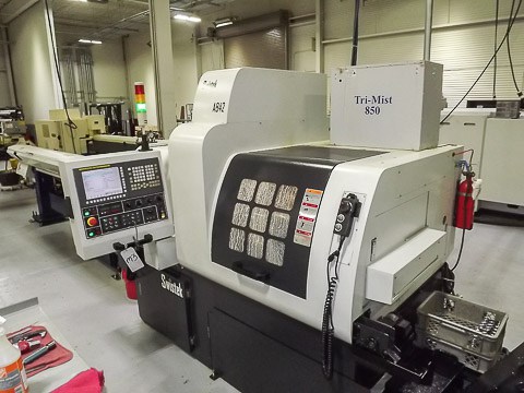 Swisstek AB42 7 Axis CNC Lathe Screw Machine For Sale