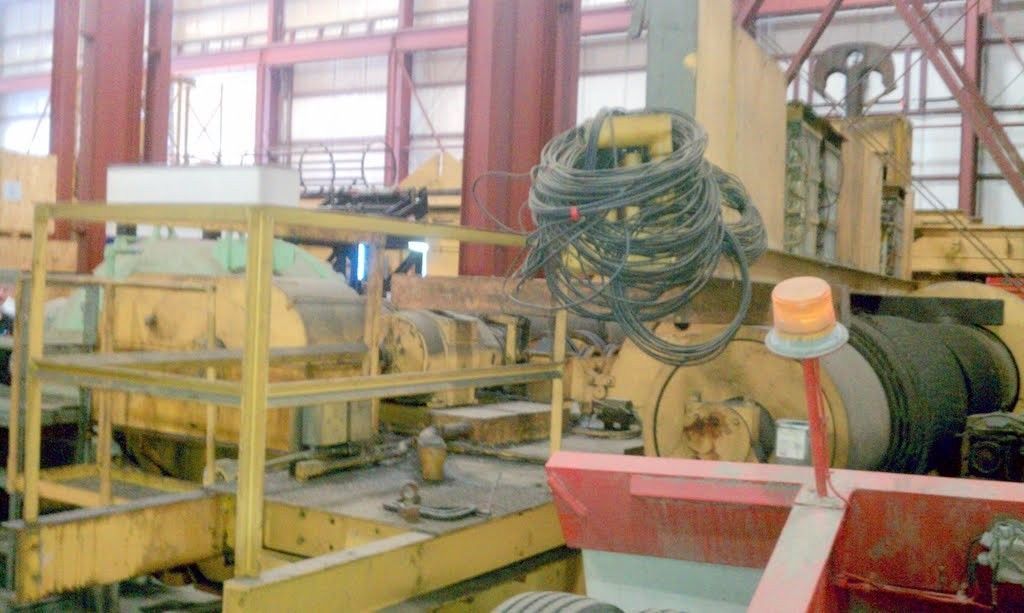 200 Ton Whiting Overhead Bridge Crane with 50 Ton Auxiliary Hook For Sale