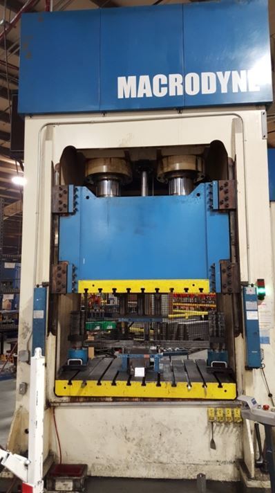 400 Ton Macrodyne Hydraulic Punch Press (Two Available) For Sale