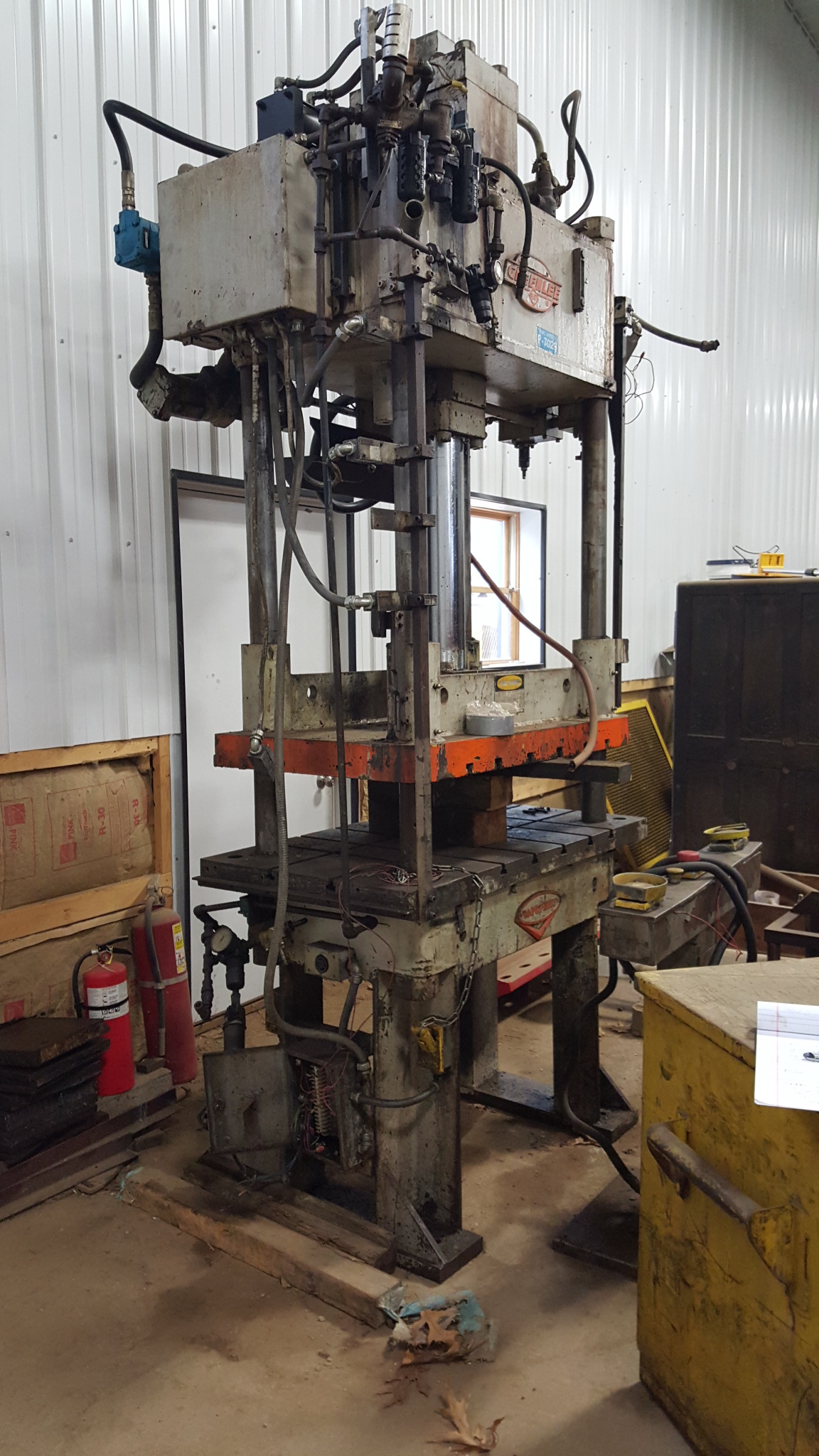 50 Ton Capacity Greenard 4-Post Hydraulic Press For Sale 50tGreenard4PostHydPress