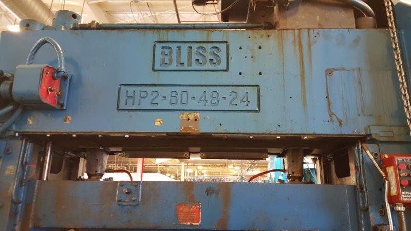 60 Ton Capacity Bliss High Speed Press For Sale