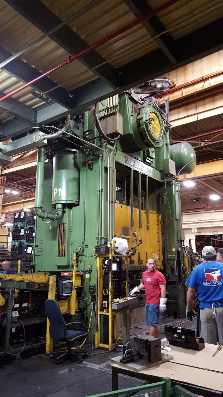 800 Ton Capacity Verson Straight Side Presses (3 Available) For Sale 800tVersonSSPress3Av