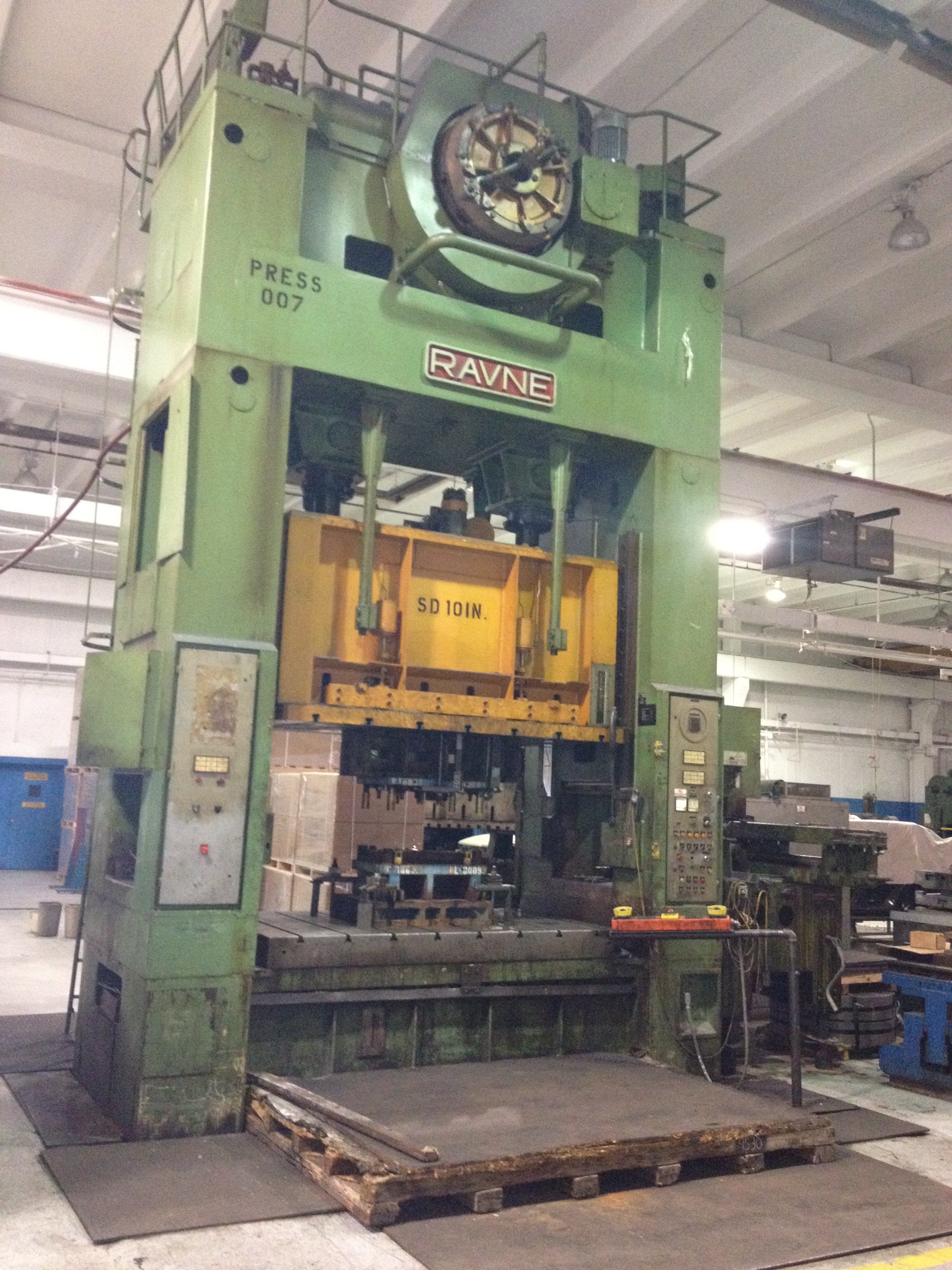 350 Ton Capacity Ravne Straight Side Press For Sale 350tRavneSSPressFS