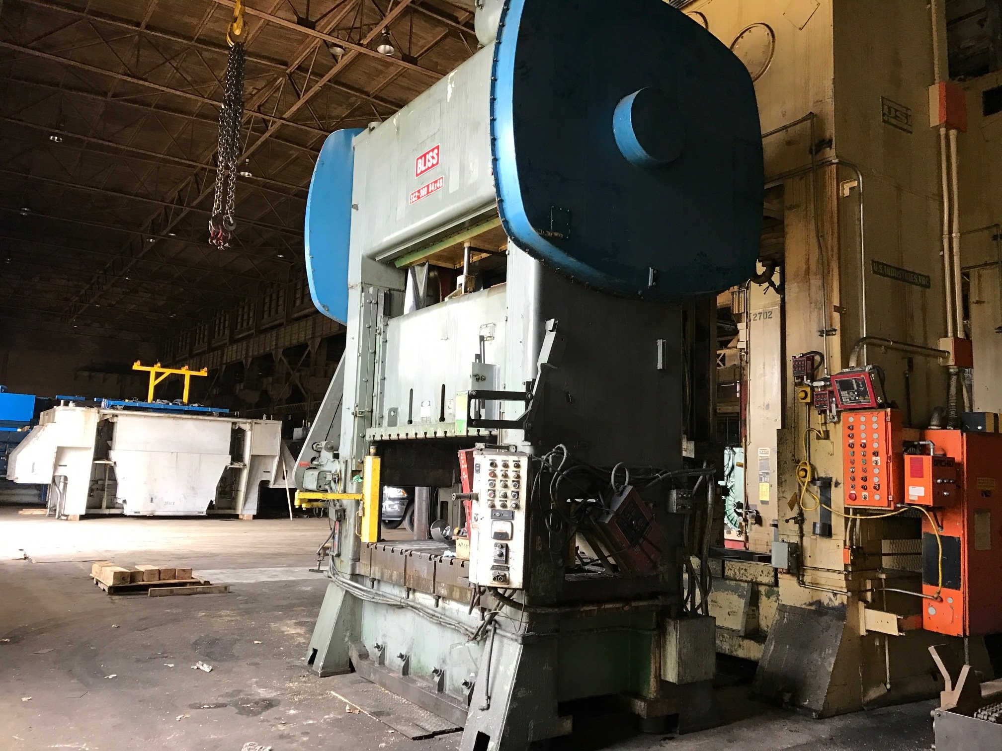 300 Ton Capacity Bliss Straight Side Press For Sale