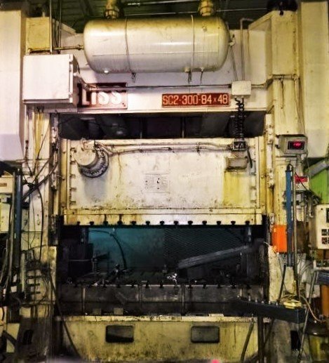 300 Ton Capacity Bliss Straight Side Press For Sale