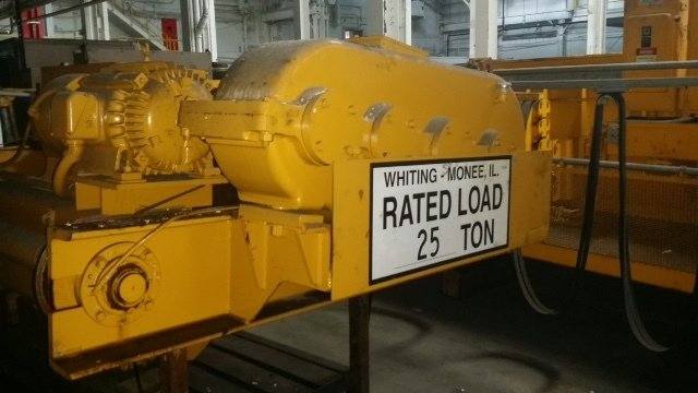 25 Ton Capacity Whiting Overhead Bridge Crane For Sale