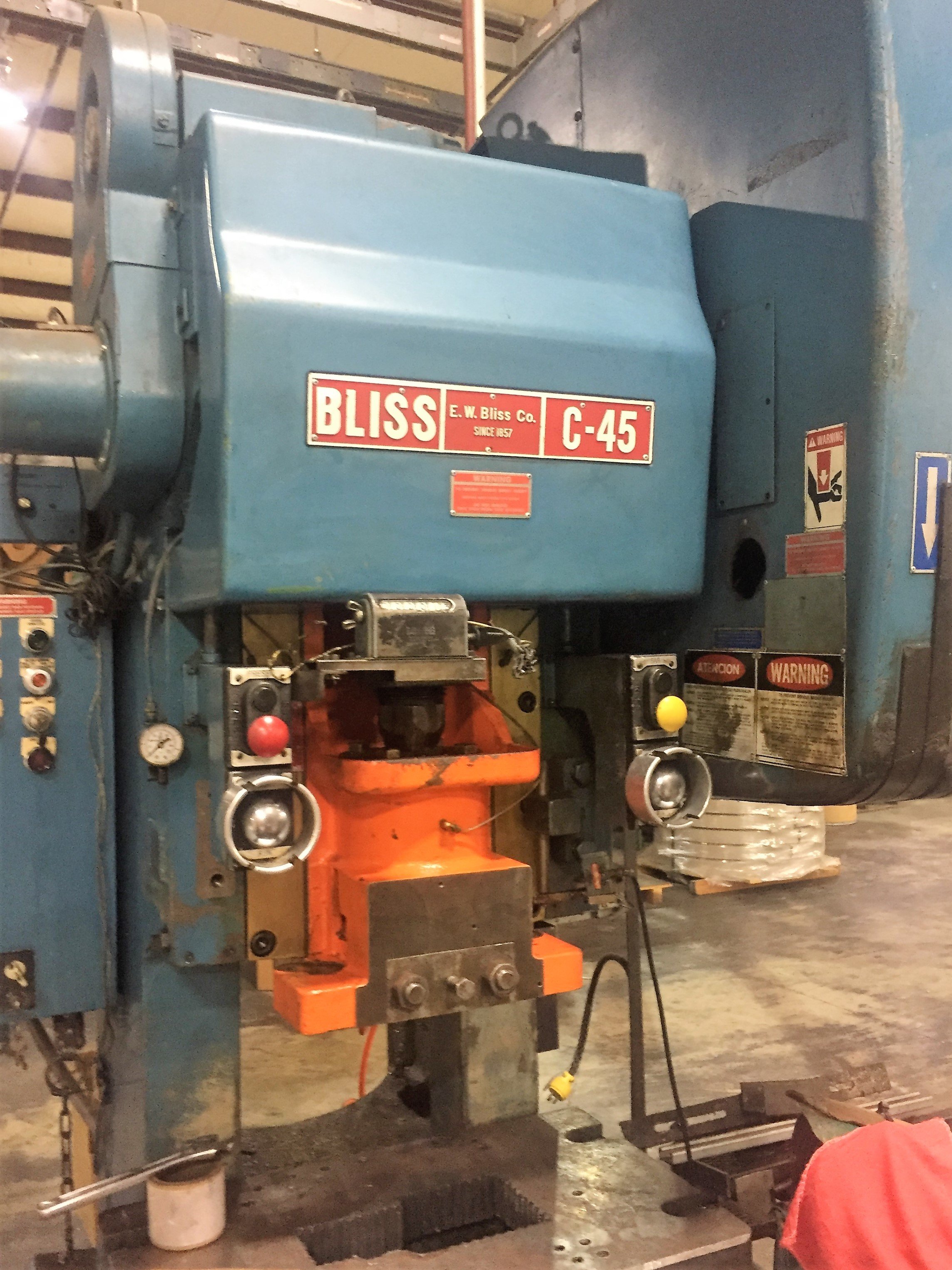 45 Ton Capacity Bliss O.B.I. Press For Sale