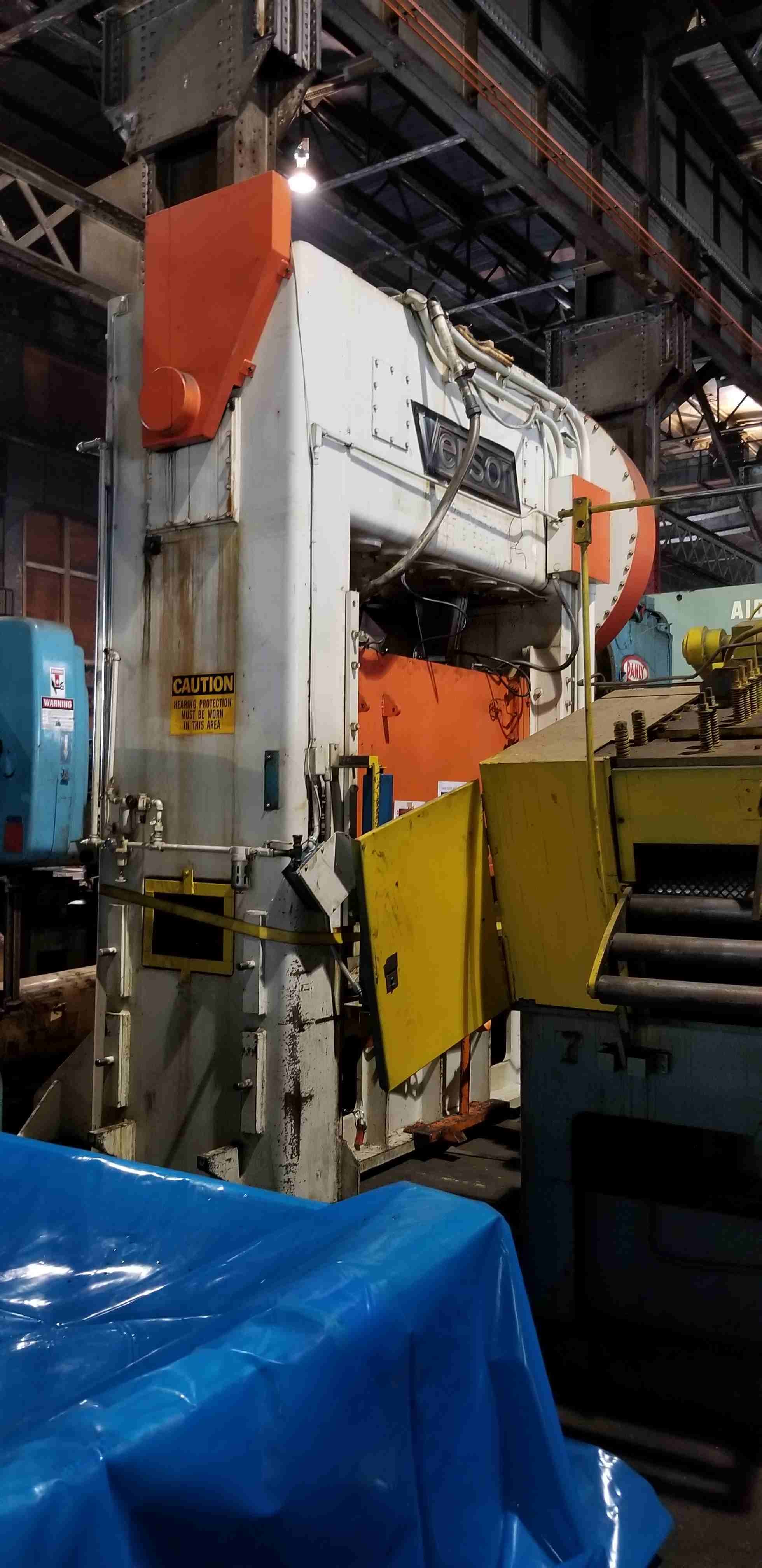 150 Ton Capacity Verson Straight Side Press For Sale