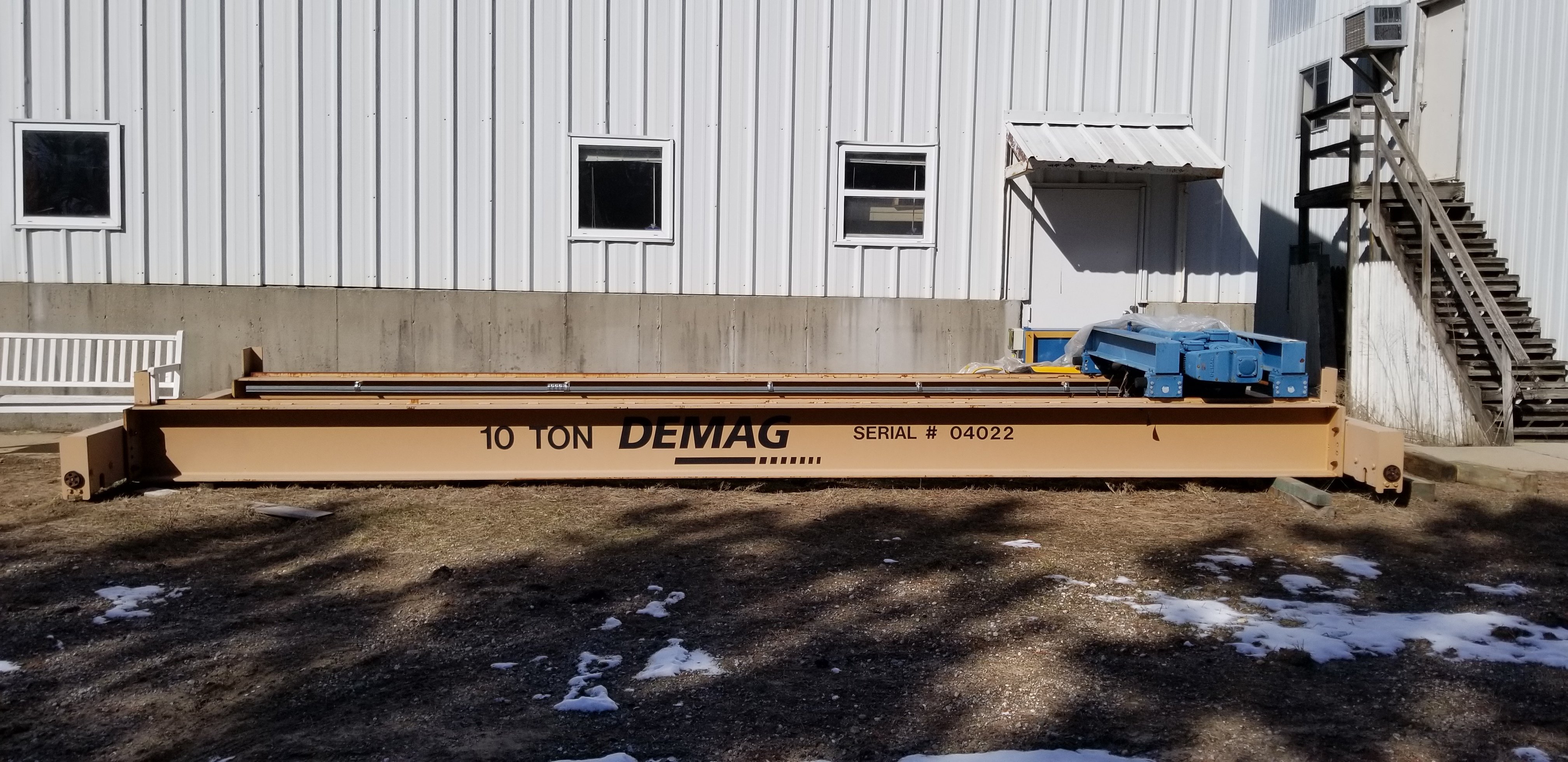 10 Ton Capacity Demag Overhead Bridge Crane For Sale