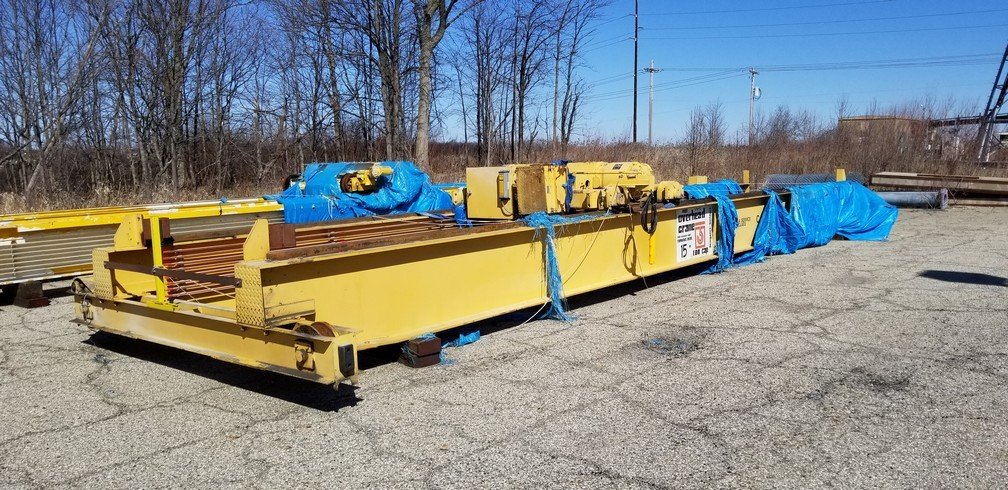 15 Ton Capacity Shepard Niles Overhead Bridge Crane For Sale