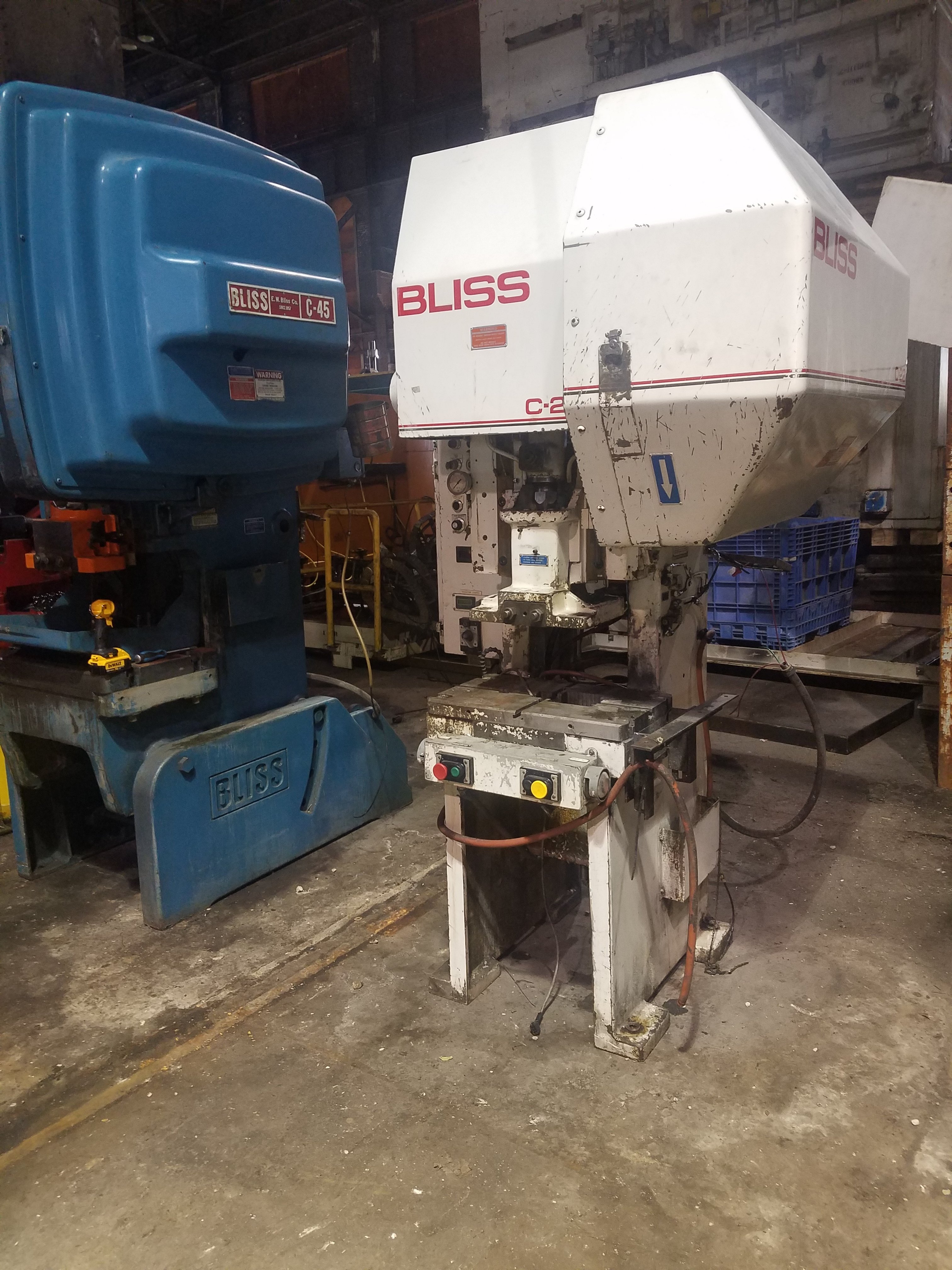 22 Ton Capacity Bliss O.B.I. Press For Sale