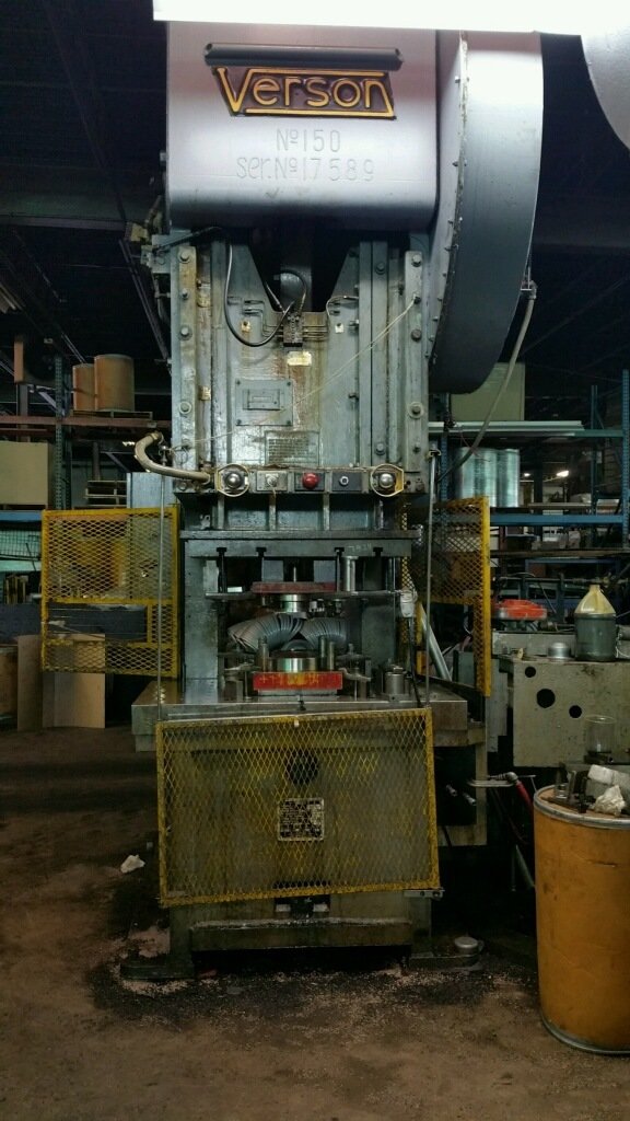 150 Ton Capacity Verson OBG Press For Sale