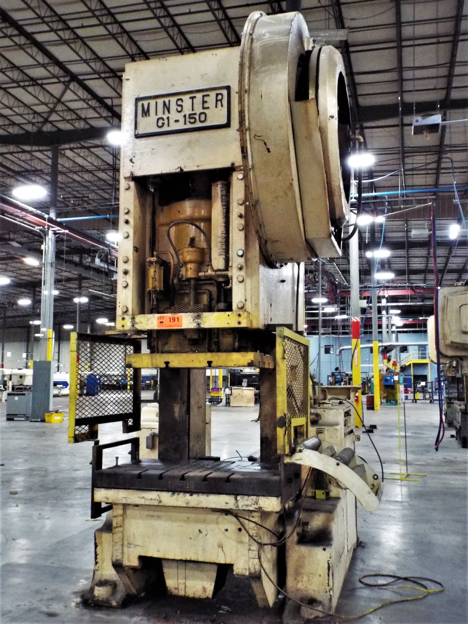 150 Ton Capacity Minster Back-Geared O.B.I. Press For Sale 150tCapMinsterBackGearedOBIFS